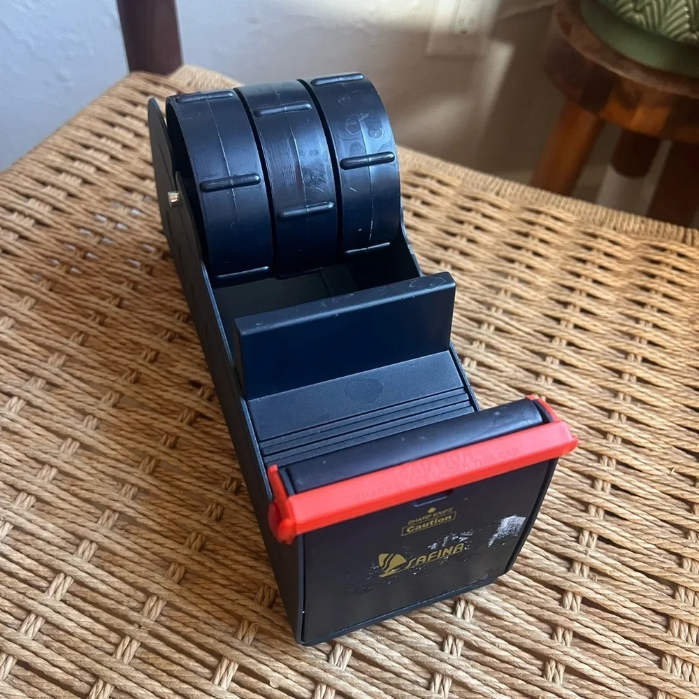 Safina Triple Roll Narrow Tape Dispenser | Office Masking Label Tape Cutter